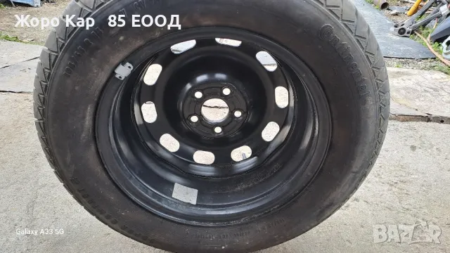 1 брой 15 цолова желязна джанта 5х100 за Ауди А3/Audi A3, снимка 4 - Гуми и джанти - 49759910