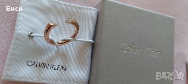 Calvin Klein -нов дамски пръстен от розово злато, снимка 3 - Пръстени - 36039939