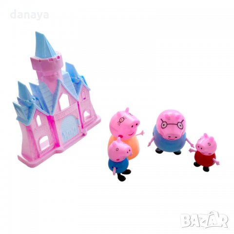 2713 Семейство Пепа Пиг със замък Peppa Pig Family, снимка 4 - Фигурки - 35737774