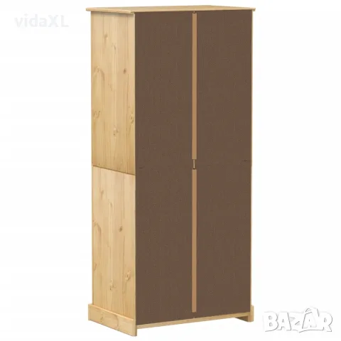 vidaXL Гардероб "Corona" 76x50x170 см бор масив, снимка 6 - Гардероби - 56147447