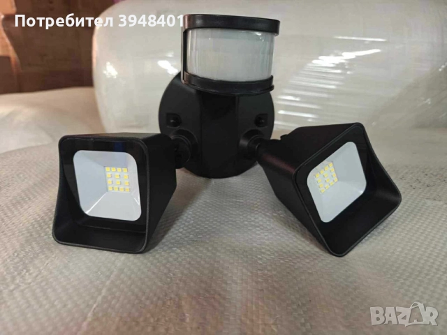 24W LED лампа с датчик за движение – 2000 lm и IP защита за всякакви условия, снимка 4 - Външни лампи - 52654010
