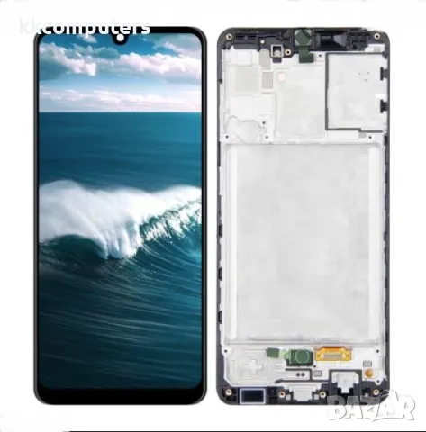 LCD Дисплей за Samsung SM-A315F A31 / GH82-22905A / GH82-22761A / Тъч скрийн / Черен / Оригинал Serv