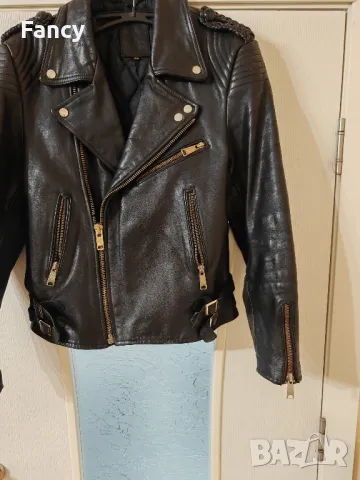 Яке естествена кожа "Перфекто" , снимка 3 - Якета - 49426339