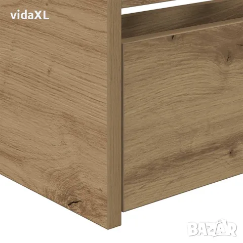 vidaXL Легло-диван с чекмедже Дъб 100 x 200 cm Инженерна дървесина, снимка 7 - Спални и легла - 56147057