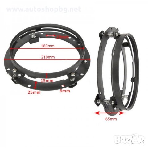 Монтажни стойки за кръгли LED фарове 7'', снимка 4 - Аксесоари и консумативи - 33957744