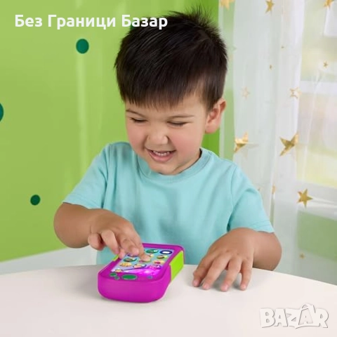 Нов Barney World музикален телефон 60+ песни и фрази, многоезичен, снимка 2 - Образователни игри - 51679288