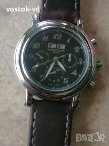 PATEK PHILIPE GENEVE AUTOMATIC МЪЖКИ РАБОТЕЩ , снимка 7 - Антикварни и старинни предмети - 53295320
