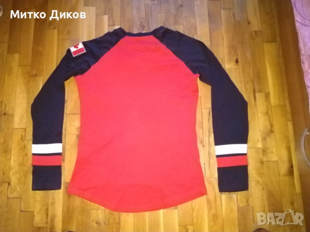 Calgary Flames Canada NHL Hockey Majestic маркова хокейна тениска НХЛ размер реален С, снимка 6 - Зимни спортове - 51771058