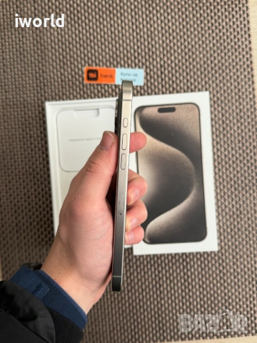 100% Батерия❗️ iPhone 15Pro MAX ❗️Лизинг от 27E/мес ❗️natural Titanium ❗️256GB , снимка 7 - Apple iPhone - 53381103