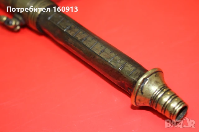 Османски балкански дозатор за барут за кремъчни капсулни пушки пищови., снимка 5 - Антикварни и старинни предмети - 51121644