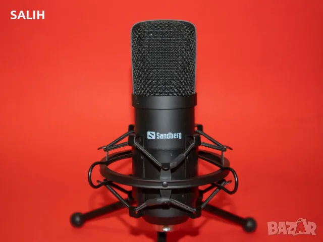 Sandberg 126-09 Кондензаторен USB Микрофон за Стрийминг, Гейминг, Подкаст и YouTube, снимка 7 - Микрофони - 55973564