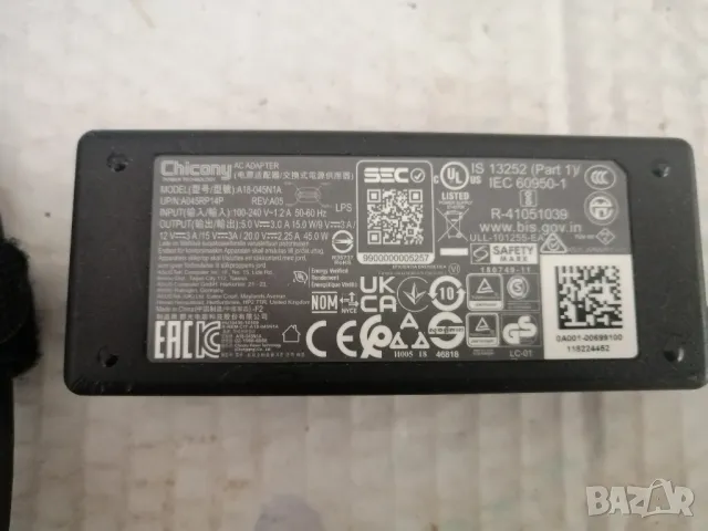 Захранване Type-C Chicony A18-045N1A, снимка 2 - Захранвания и кутии - 49694685