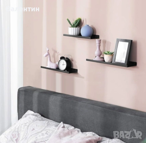 Комплект от 3 стенни рафта, снимка 2 - Етажерки - 53341804