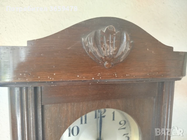 Стар стенен английски часовник, снимка 4 - Стенни часовници - 51396915