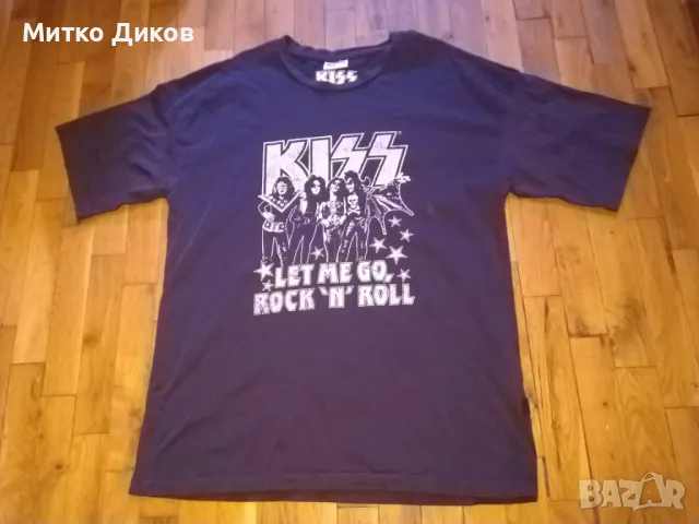 Kiss Let me go Rock and roll маркова рокаджийска тениска размер М, снимка 1