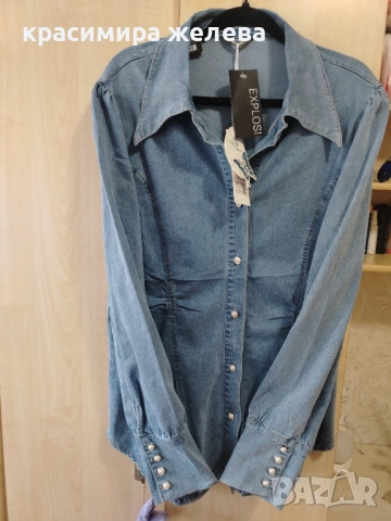 ДАМСКА ДЪНКОВА РИЗА. , снимка 4 - Ризи - 53755039