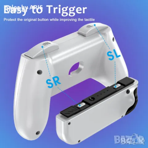 Аксесоари за Nintendo Switch/Switch OLED Joy Con,бял, снимка 2 - Аксесоари - 49844557