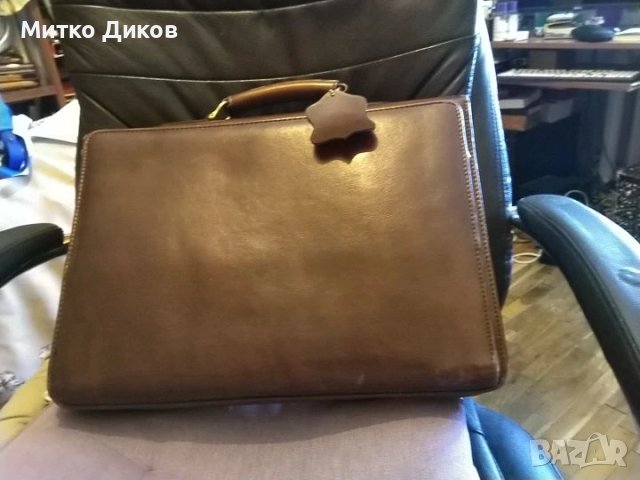 Мъжка чанта естествена кожа за ръка и през рамо маркова на Маркоболо 42х30х15см нова заключване, снимка 7 - Чанти - 51008882