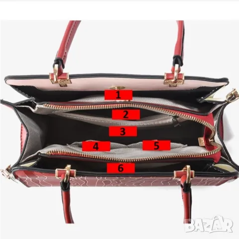 Дамска чанта Flory Black, снимка 2 - Чанти - 47938844