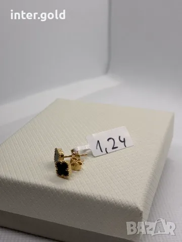 Златни обеци 1.24гр, снимка 3 - Обеци - 55833697