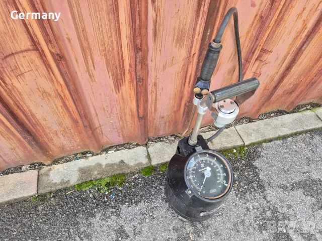 манометър със бутилка за помпене на гуми от компресор, снимка 3 - Други машини и части - 49923644