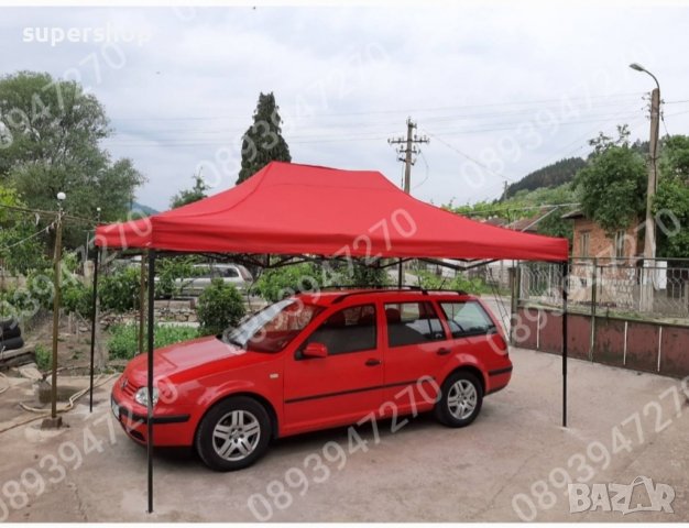 Сгъваема шатра,тип хармоника.Три размера,5 цвята.Непромокаемо платнище, снимка 10 - Градински мебели, декорация  - 39300712