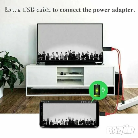 HDMI кабел за телевизор към телефон type c, снимка 8 - Кабели и адаптери - 56307871