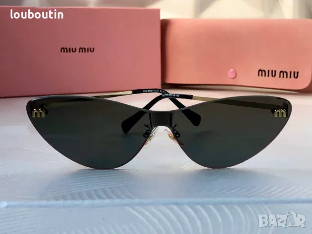 Miu 2024 дамски слънчеви очила котка 3 цвята, снимка 7 - Слънчеви и диоптрични очила - 48008780