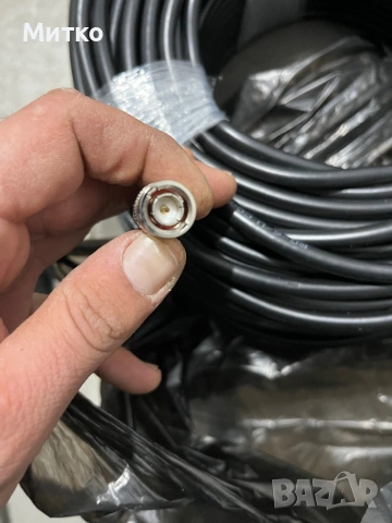 RG-6/U Нов Коаксиален Кабел RG-6/U (50 метра) с BNC конектори за Видеонаблюдение, снимка 3 - Друга електроника - 53217980