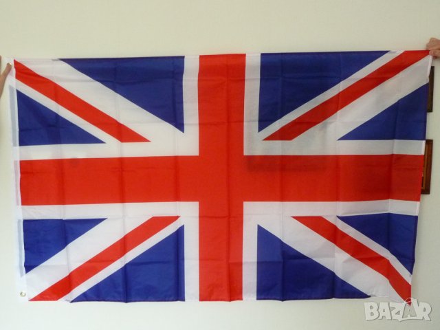 Ново Знаме на Великобритания Обединеното кралство UK флаг байрак Англия Лондон 