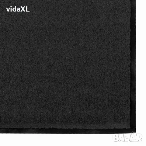vidaXL Мат за врата Черно 120 x 250 cm 100% Полиамид, снимка 4 - Изтривалки - 56147481