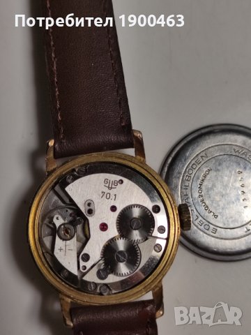 Glashutte.Германски механичен часовник., снимка 3 - Антикварни и старинни предмети - 44325106