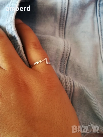 Нежен и елегантен сребърен пръстен - модел КR484, снимка 4 - Пръстени - 53732234