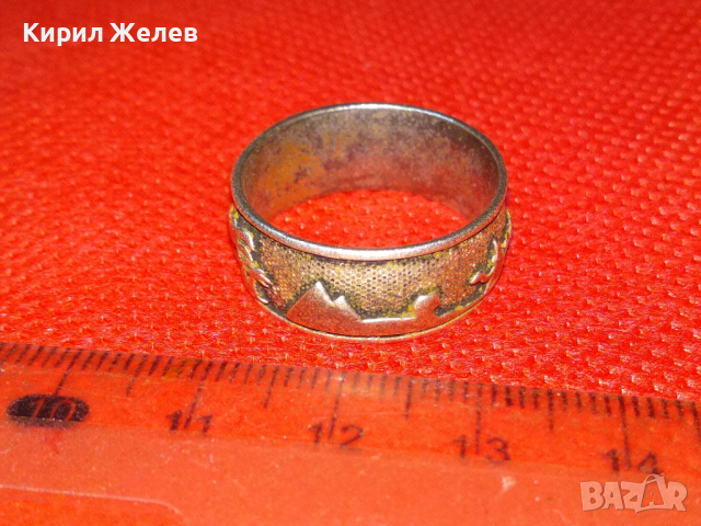 ЕГИПЕТСКИ СРЕБЪРЕН ПРЪСТЕН ХАЛКА ЛАКИРАНО СРЕБРО 925 с ПИРАМИДИ КАМИЛИ ПАЛМИ МНОГО ЖИВОПИСЕН 43787, снимка 3 - Пръстени - 44613330