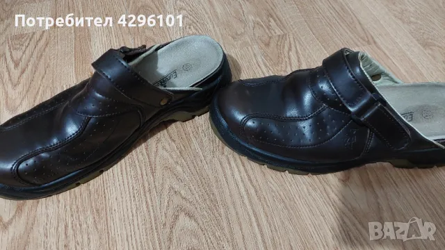 Мъжки кожени чехли EuroRoutier 45 номер, снимка 5 - Мъжки чехли - 48384220