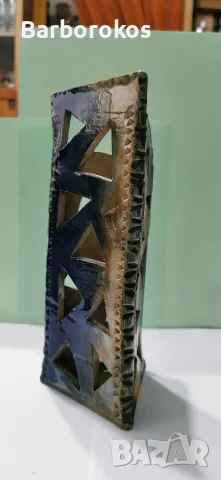 Керамична ажурна ваза, снимка 2 - Вази - 56114137