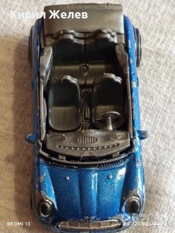 Метална количка Mini cooper cabriolet за КОЛЕКЦИЯ ДЕКОРАЦИЯ 27641, снимка 5 - Колекции - 53557422