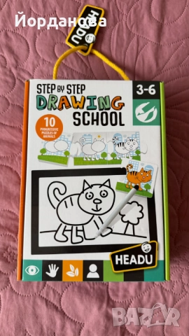 4 бр. игра и пъзели Headu Среда на живот, Град, Ферма и първи стъпки в рисуването, снимка 6 - Игри и пъзели - 51917987