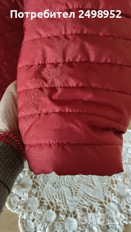 Дамско преходно яке, Размер XL. Вишнав цвят, снимка 4 - Якета - 53677814