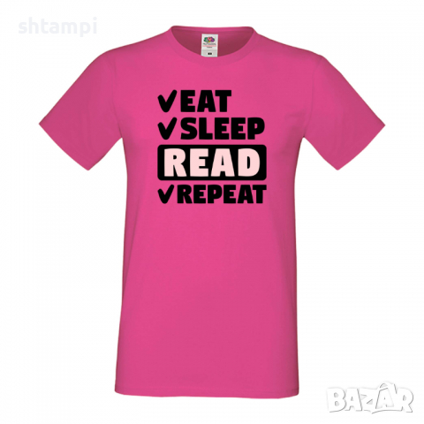 Мъжка тениска,Read,Eat,Sleep,Peker,Anime,Repeat,Ядене,Спане,Геймс,Подарък,Повторение,Празник,Игри, снимка 7 - Тениски - 36419475