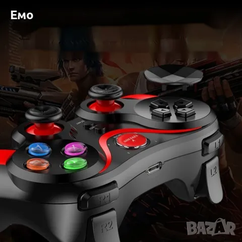 Безжичен геймпад с Bluetooth PSP39, снимка 2 - Джойстици и геймпадове - 47831783