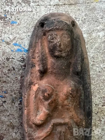 Старинна теракотена фигурка Нео-Вавилонска , снимка 2 - Други ценни предмети - 47312007