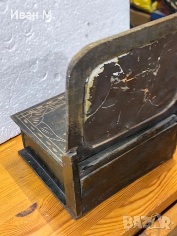 Винтидж дървена тоалетка, снимка 7 - Антикварни и старинни предмети - 52174946