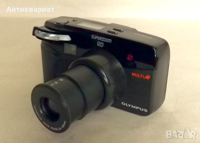 Работещ фотоапарат с 35 мм лента - Olympus SUPERZOOM 120 / Japan, снимка 4 - Фотоапарати - 51852038