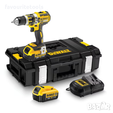 Dewalt DCD795M2 Акумулаторен безчетков винтоверт 18V, с батерии 2х4Аh, зарядно и куфар, гаранция, снимка 4 - Винтоверти - 35433114