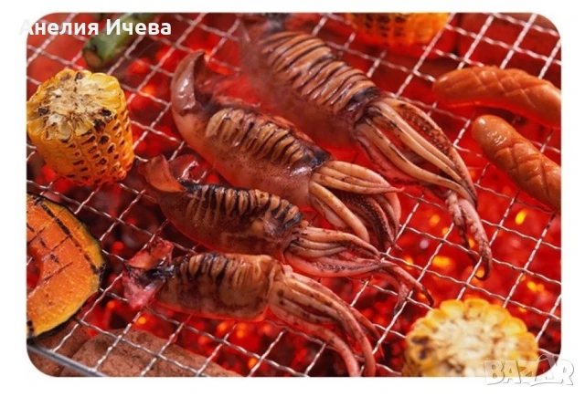 Електрическа скара, регулируем термостат 1500W, снимка 6 - Скари - 51350903