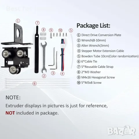 Скоба за преобразуване UniTak3D Ender 3 Direct Drive Upgrade за Ender 3 V2, Ender 3 Pro , снимка 2 - Други стоки за дома - 55898734
