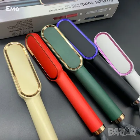 Електрическа многофункционална: Четка за изправяне на коса, снимка 7 - Преси за коса - 48221826