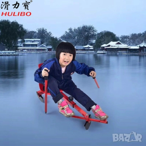 Разглобяема снежна шейна със ски и щеки 