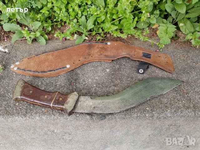 Стар нож тип Кукри, снимка 3 - Антикварни и старинни предмети - 40374421